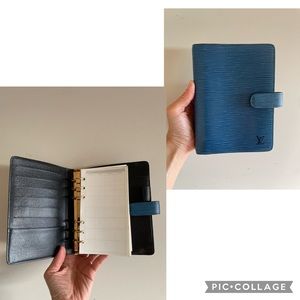 Authentic Louis Vuitton Agenda MM blue Epi